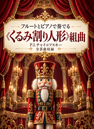 チャイコフスキー《くるみ割り人形》組曲 フルートとピアノ用楽譜の表紙